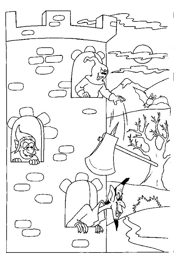 Plansa de colorat cu Halloween 17 72